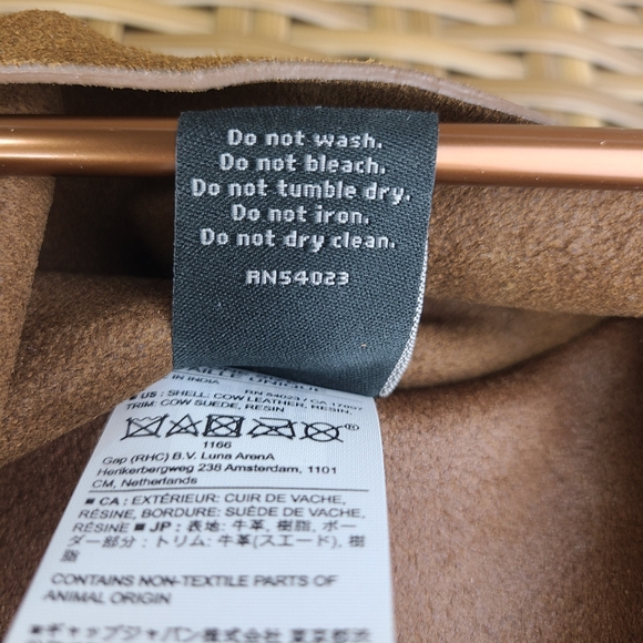 Banana Republic Factory Brown Leather Suede Crossbody Belt Bag - Picture 11 of 11